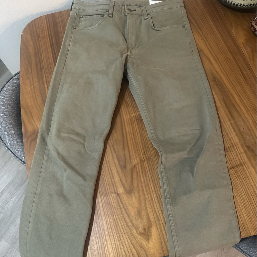 rag & bone fit 2 slim men’s jeans - olive green